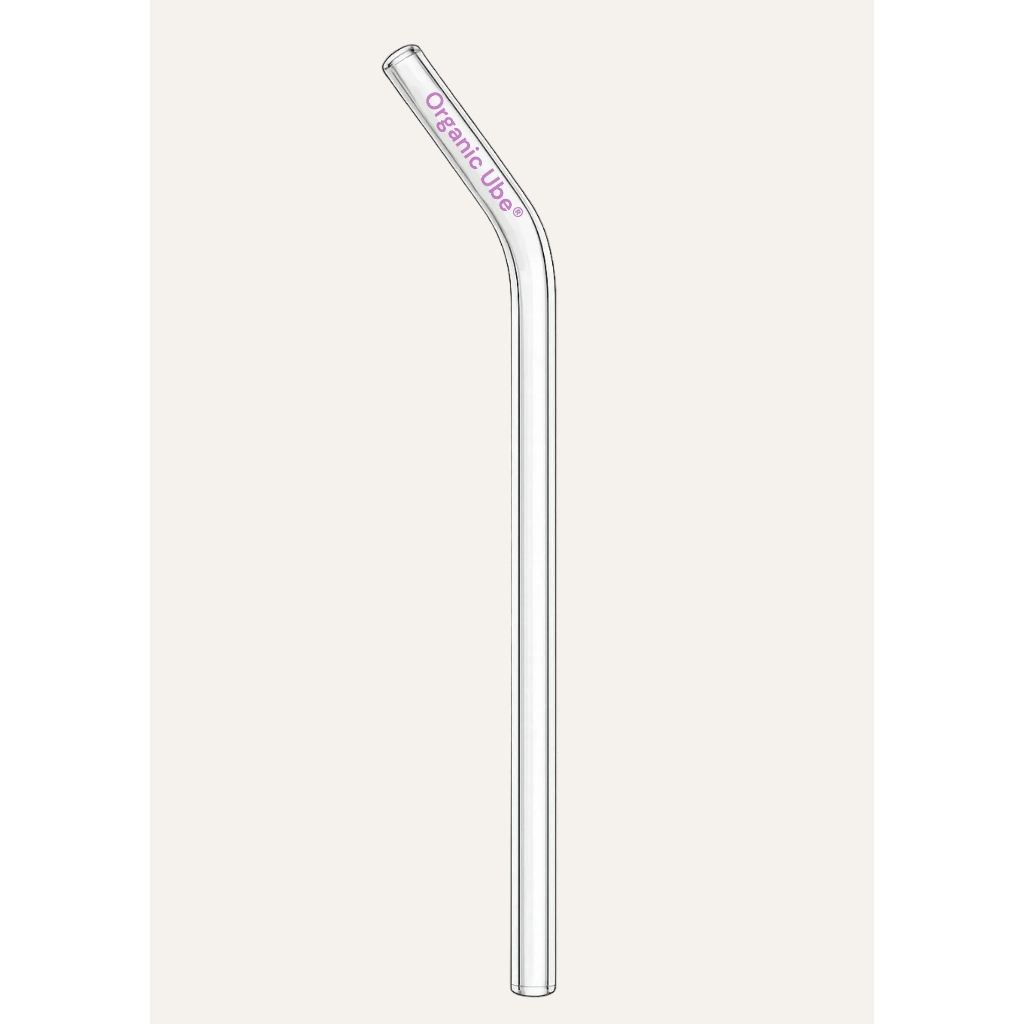 Glass straw organic ube 