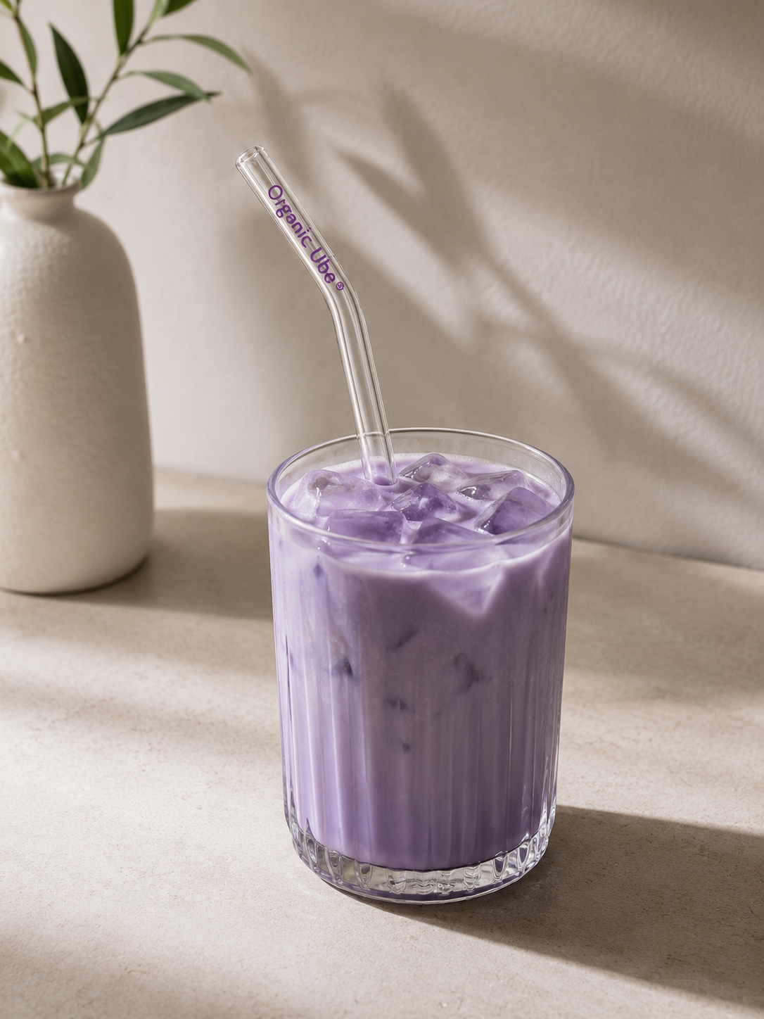 glass straw Organic Ube 1 