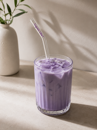 glass straw Organic Ube 1 